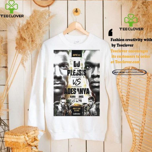 Original Ufc 305 dricus du plessis vs israel adesanya 2024 fight poster shirt