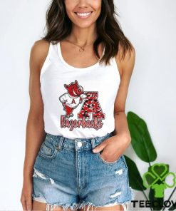 Original University Of Arkansas Razorbacks Tie Dye Print Mascot Shirt