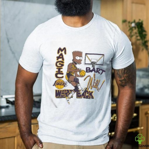 Original Vintage NBA Los Angeles Lakers Magic Bart Simp We’re Back Bootleg T hoodie, sweater, longsleeve, shirt v-neck, t-shirt