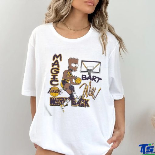 Original Vintage NBA Los Angeles Lakers Magic Bart Simp We’re Back Bootleg T hoodie, sweater, longsleeve, shirt v-neck, t-shirt