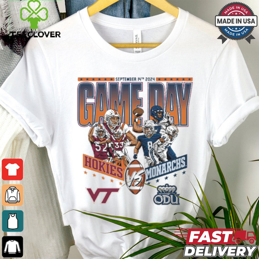 Original Virginia Tech Hokies vs Old Dominion Monarchs Football September 14th 2024 Game Day Matchup shirt Original Virginia Tech Hokies vs Old Dominion Monarchs Football September 14th 2024 Game Day Matchup shirt