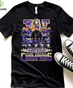 Original Washington Huskies College Football 2024 National Championships Champions Signatures T Shirt