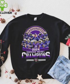 Original Washington Huskies Players 2024 Sugar Bowl Champions Signatures Shirt