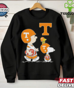 Original Woodstock and Charlie Brown Tennessee Volunteers legendary Peanuts characters Shirt