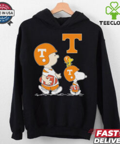 Original Woodstock and Charlie Brown Tennessee Volunteers legendary Peanuts characters Shirt