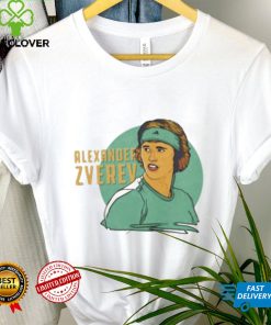 Original alexander Zverev Champion Tennis Legend Sunset Green shirt