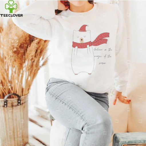 Original believe In The Magic Of The Season With Mr Polar Bear hoodie, sweater, longsleeve, shirt v-neck, t-shirt