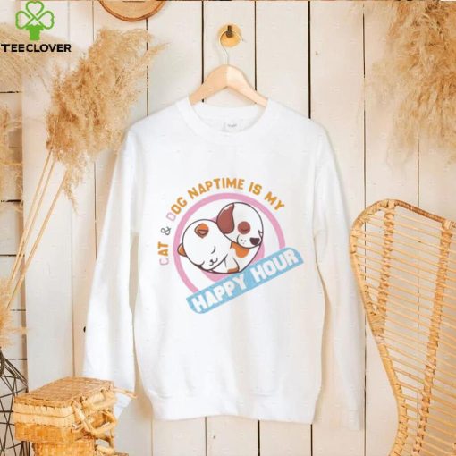 Original cat And Dog Naptime Is My Super Cute Happy Hour hoodie, sweater, longsleeve, shirt v-neck, t-shirt