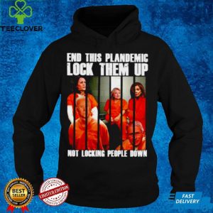 Original democrat 2021 end this plandemic locl them up not locking people down hoodie, sweater, longsleeve, shirt v-neck, t-shirt