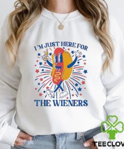 Original hot Dog I’m Just Here For The Wieners 4Th Of July T Shirt