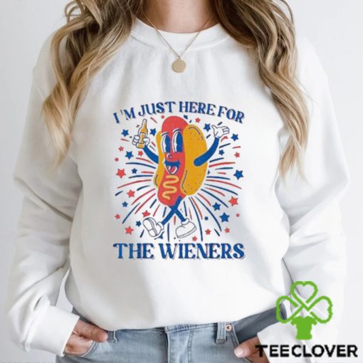 Original hot Dog I’m Just Here For The Wieners 4Th Of July T Shirt