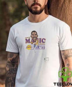 Original magic Johnson Los Angeles Lakers Caricature Vintage Crew shirt