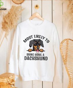 Original most Likely To Bring Home A Dachshund Dog Cute shirt