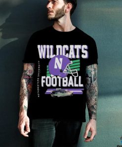 Original northwestern Wildcats Helmet And Ryan Field T Shirt