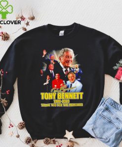 Original original Tony Bennett 1926 2023 Signatures Thank You For The Memories Shirt