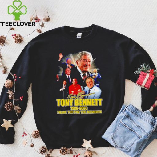 Original original Tony Bennett 1926 2023 Signatures Thank You For The Memories Shirt