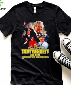 Original original Tony Bennett 1926 2023 Signatures Thank You For The Memories Shirt