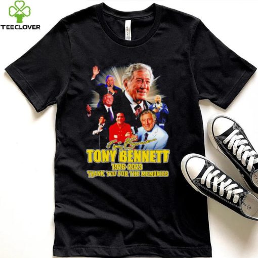 Original original Tony Bennett 1926 2023 Signatures Thank You For The Memories Shirt