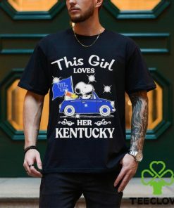Original snoopy and woodstock This girl loves her kentucky shirt