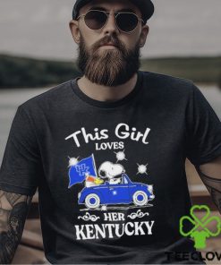 Original snoopy and woodstock This girl loves her kentucky shirt