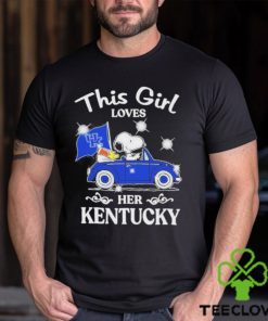 Original snoopy and woodstock This girl loves her kentucky shirt