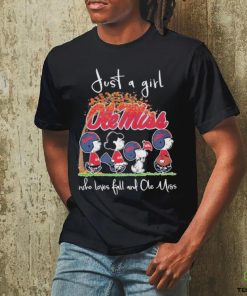 Original the Peanut Just A Girl Who Love Ball And Ole Miss T shirt