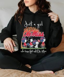 Original the Peanut Just A Girl Who Love Ball And Ole Miss T shirt