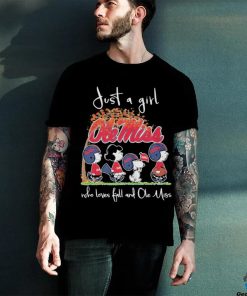 Original the Peanut Just A Girl Who Love Ball And Ole Miss T shirt