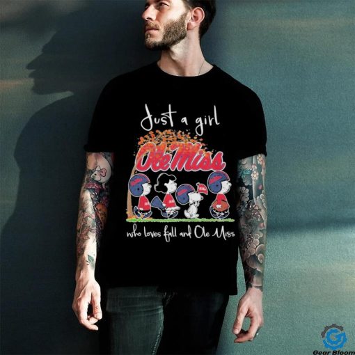 Original the Peanut Just A Girl Who Love Ball And Ole Miss T shirt