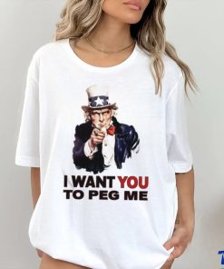 Original uncle Sam I Want You To Peg Me Tee Shirt