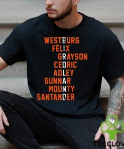 Original westburg Felix Grayson Cedric Adley Gunnar Mounty Santander shirt