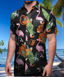 Orioles And Flamingo Hawaiian Shirt