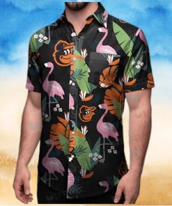 Orioles And Flamingo Hawaiian Shirt