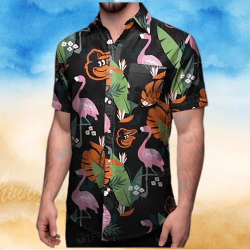 Orioles And Flamingo Hawaiian Shirt