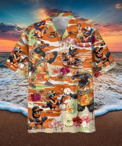 Orioles Diving Swimming Surfing Hawaiian Shirt