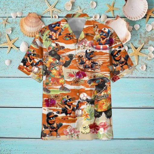 Orioles Diving Swimming Surfing Hawaiian Shirt