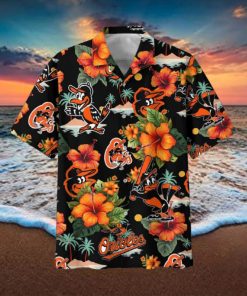 Orioles Flowers Baseball Team Fan Hawaiian Shirt