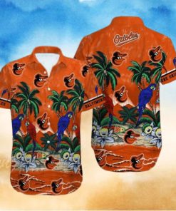 Orioles Tropical Sea And Parrots Hawaiian Shirt – Orioles Hawaiian Shirt