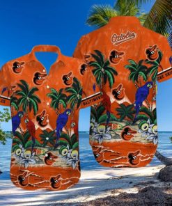 Orioles Tropical Sea And Parrots Hawaiian Shirt – Orioles Hawaiian Shirt