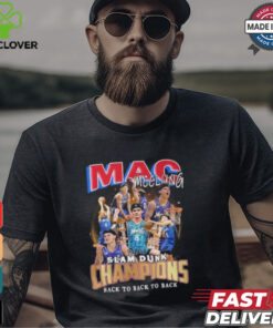 Orlando Magic Mac Mcclung Slam Dunk Champions 2025 Back To Back To Back T Shirt