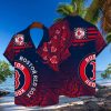 Patriotic Red Sox Fanfare Tropical Hawaiian Shirt