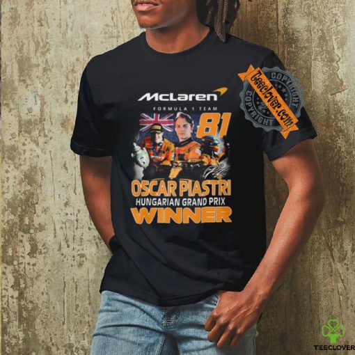 Oscar Piastri Hungarian Grand Prix McLaren Formula 1 Team Winner T Shirt