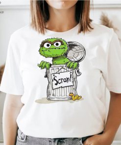 Oscar The Grouch Scram Sesame Street art shirt