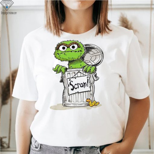 Oscar The Grouch Scram Sesame Street art shirt