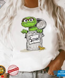 Oscar The Grouch Scram Sesame Street art shirt