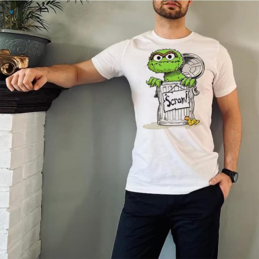Oscar The Grouch Scram Sesame Street art shirt