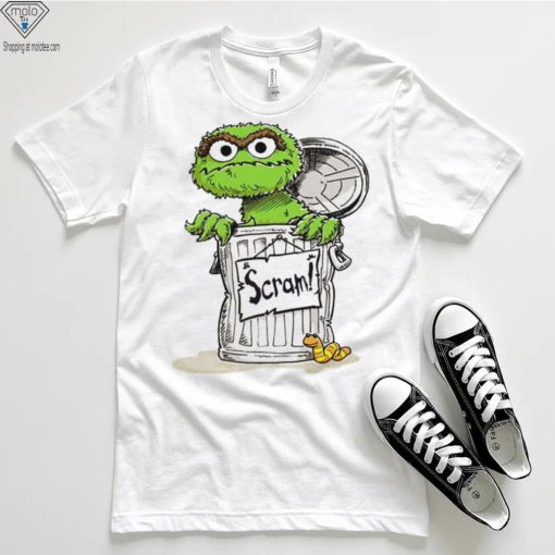 Oscar The Grouch Scram Sesame Street art shirt