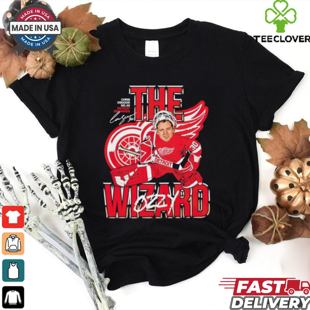 Osgood Wizard Detroit Red Wings Hockeytown Throwback Night shirt Osgood Wizard Detroit Red Wings Hockeytown Throwback Night shirt