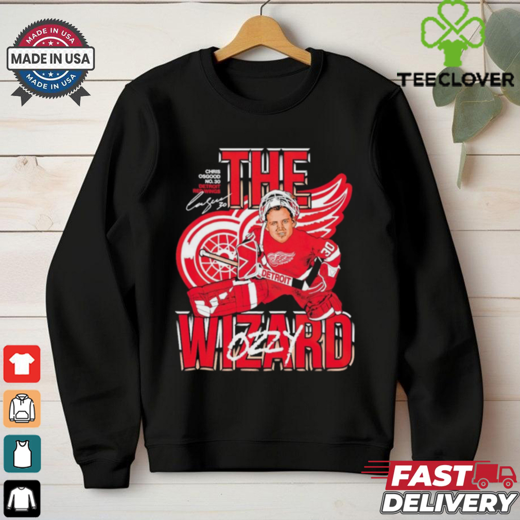 Osgood Wizard Detroit Red Wings Hockeytown Throwback Night shirt Osgood Wizard Detroit Red Wings Hockeytown Throwback Night shirt