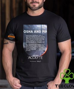 Osha And Pip Character In Star Wars The Acolyte Now Streaming On Disney Two Sides Unisex T Shirt